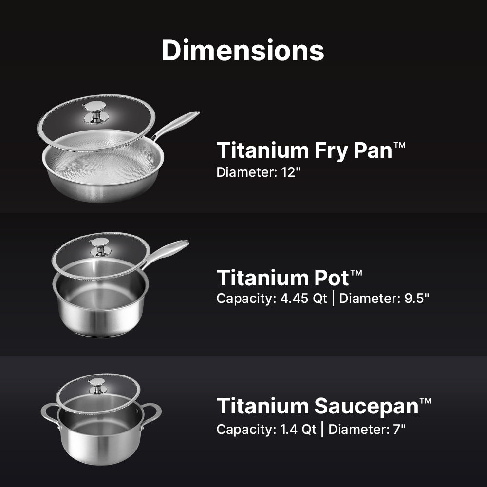 Titanium 6-Piece Cookware System™